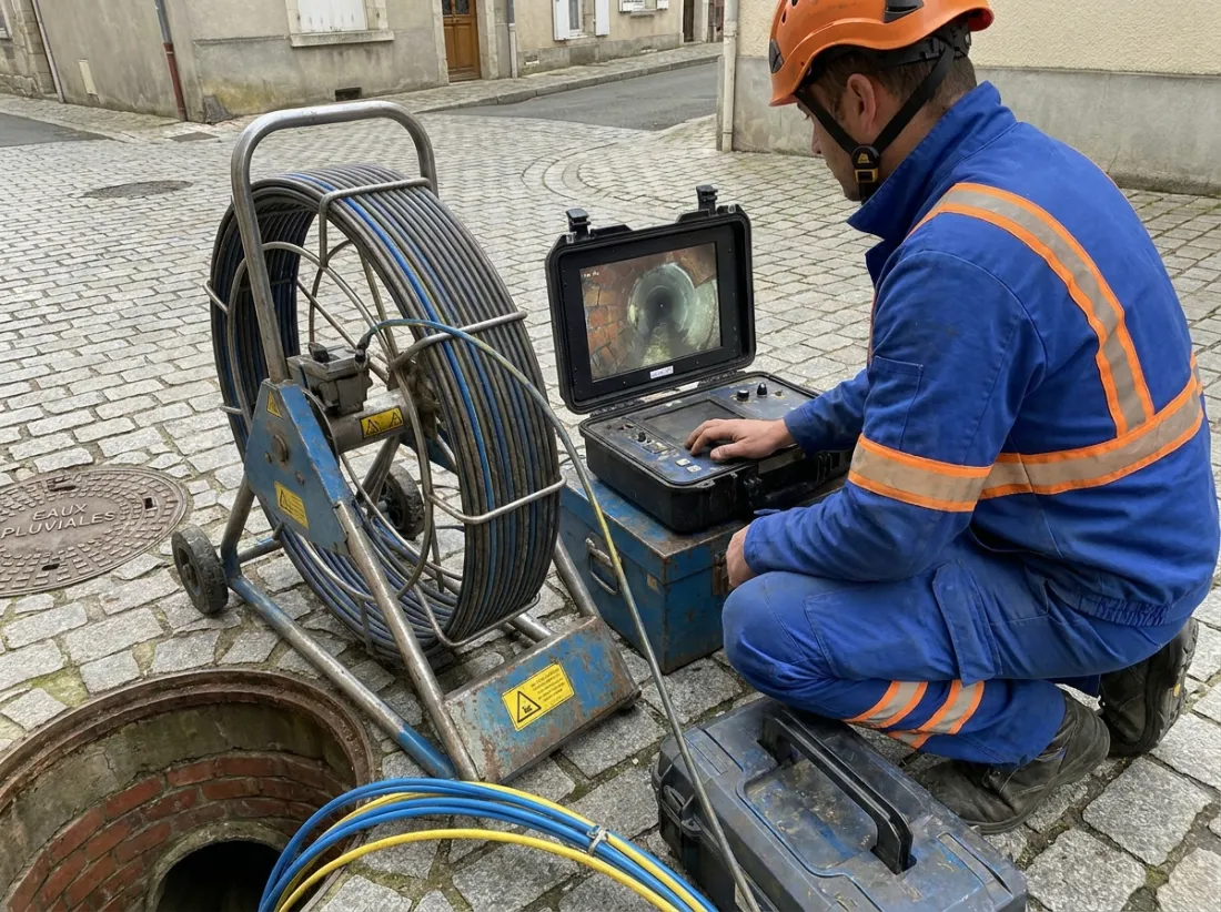 Inspection caméra de canalisation
